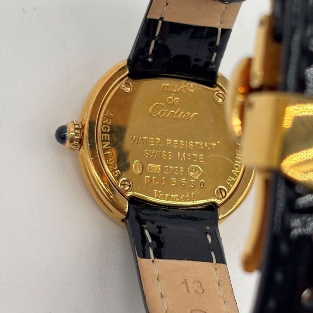 Cartier Trinity Black Leather Watch - Picture 8 of 11